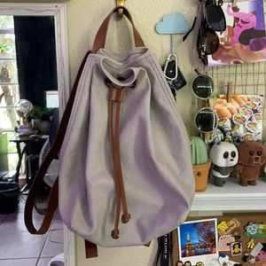 Madewell Canvas Somerset backpack (lilac)